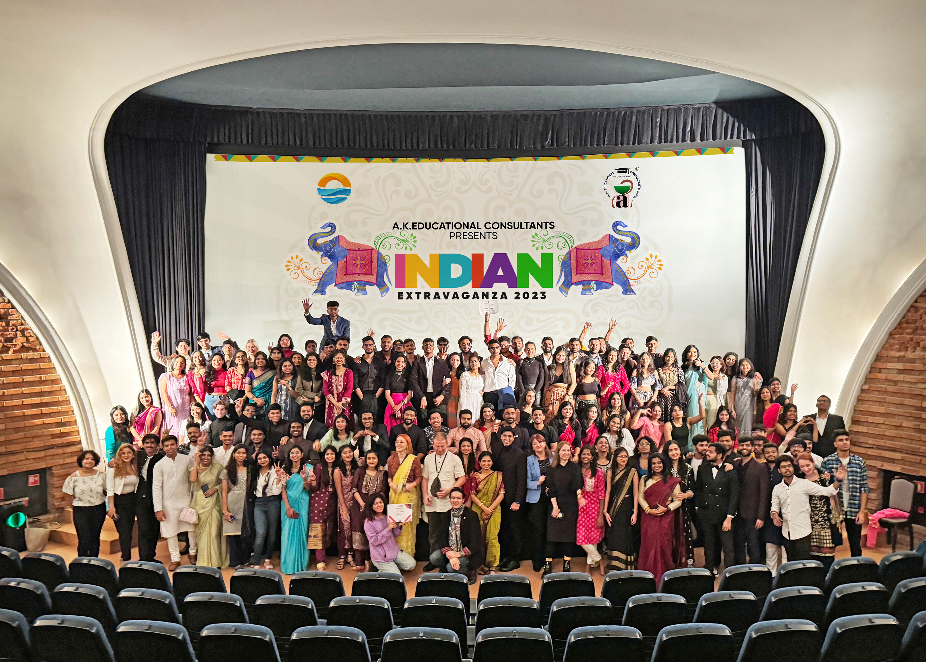 A.K.Educational Consultants organize Garba Night in Immanuel Kant Baltic Federal University