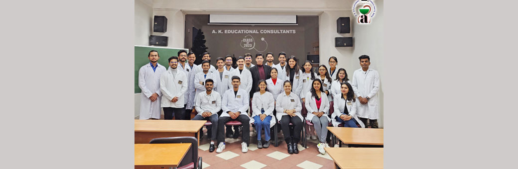 The first ever MBBS batch of Indian students from A.K Educational Consultants to graduate from Immanuel Kant Baltic Federal University